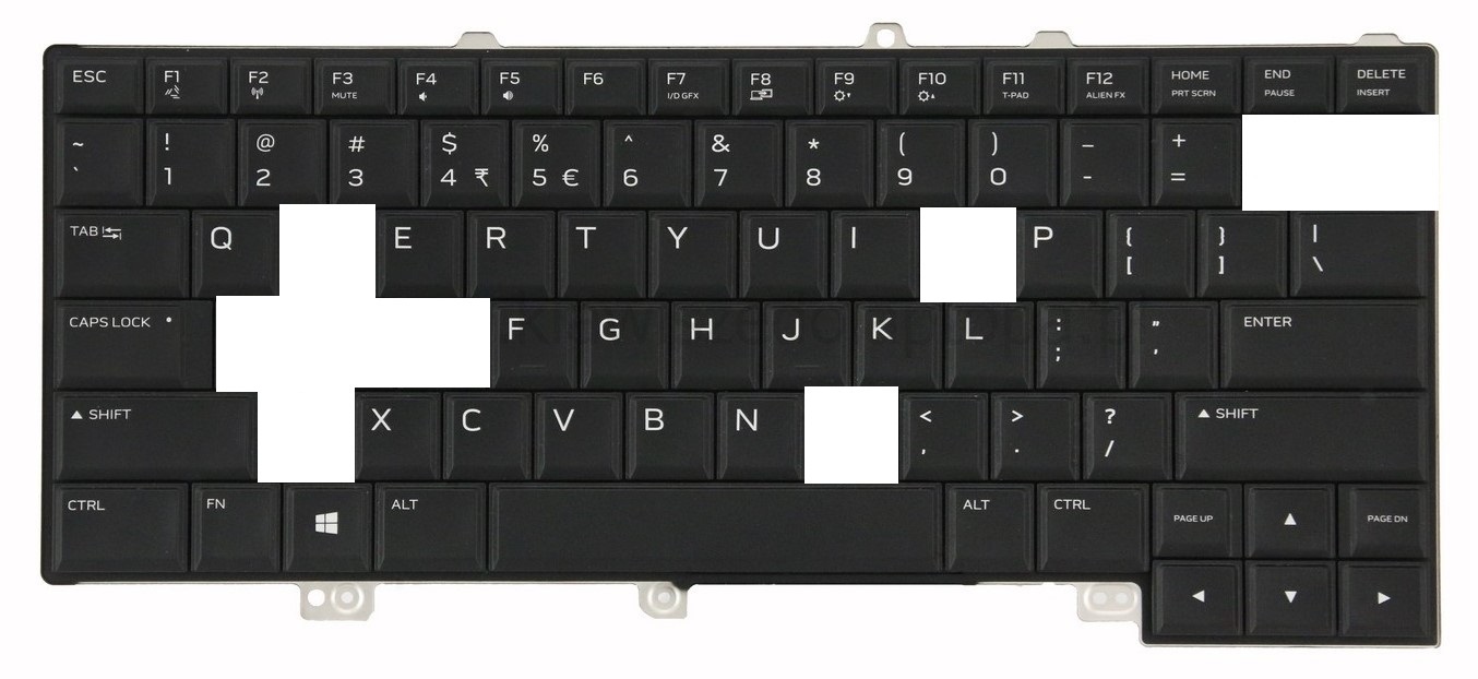 OEM NEW QWERTY UK keyboard DELL Alienware 15 R3 15 R3 /DE329-UK 