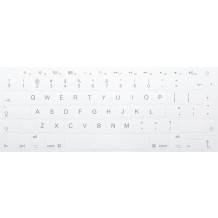 N18 Naklejki na klawiaturę Apple - białe tło - duży zestaw - 14:14mm