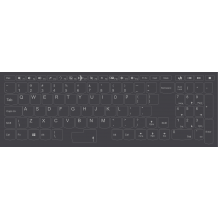 N23 Naklejki na klawiaturę Lenovo - szare tło - duży zestaw - 14,5:14,5mm