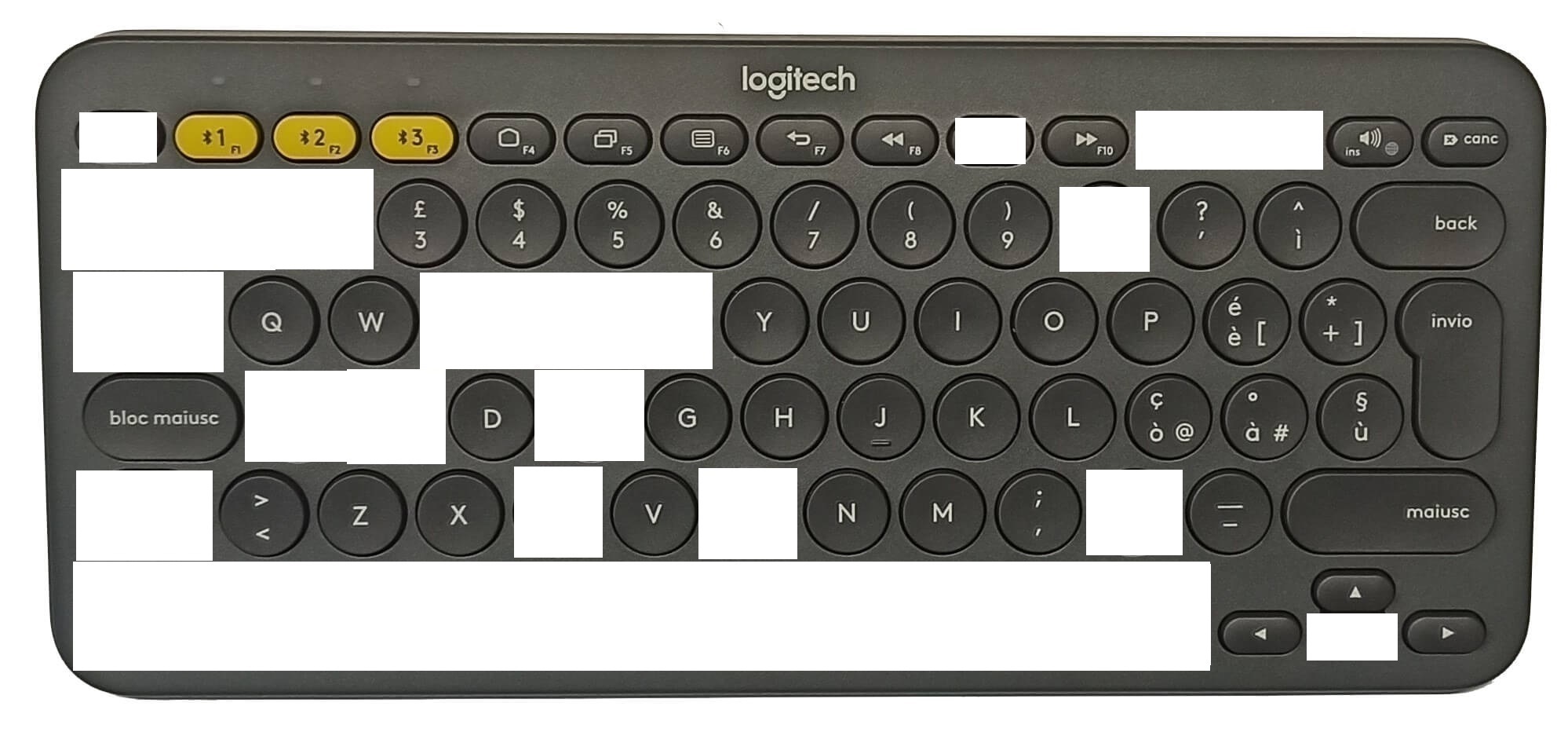 ST75 Replacement single key cap for keyboard Logitech K380 eBay